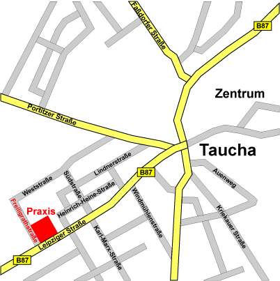 Stadtplan Taucha